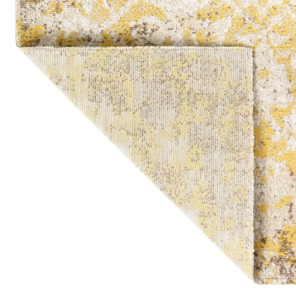 Tapis d'extérieur tissé plat 115x170 cm jaune