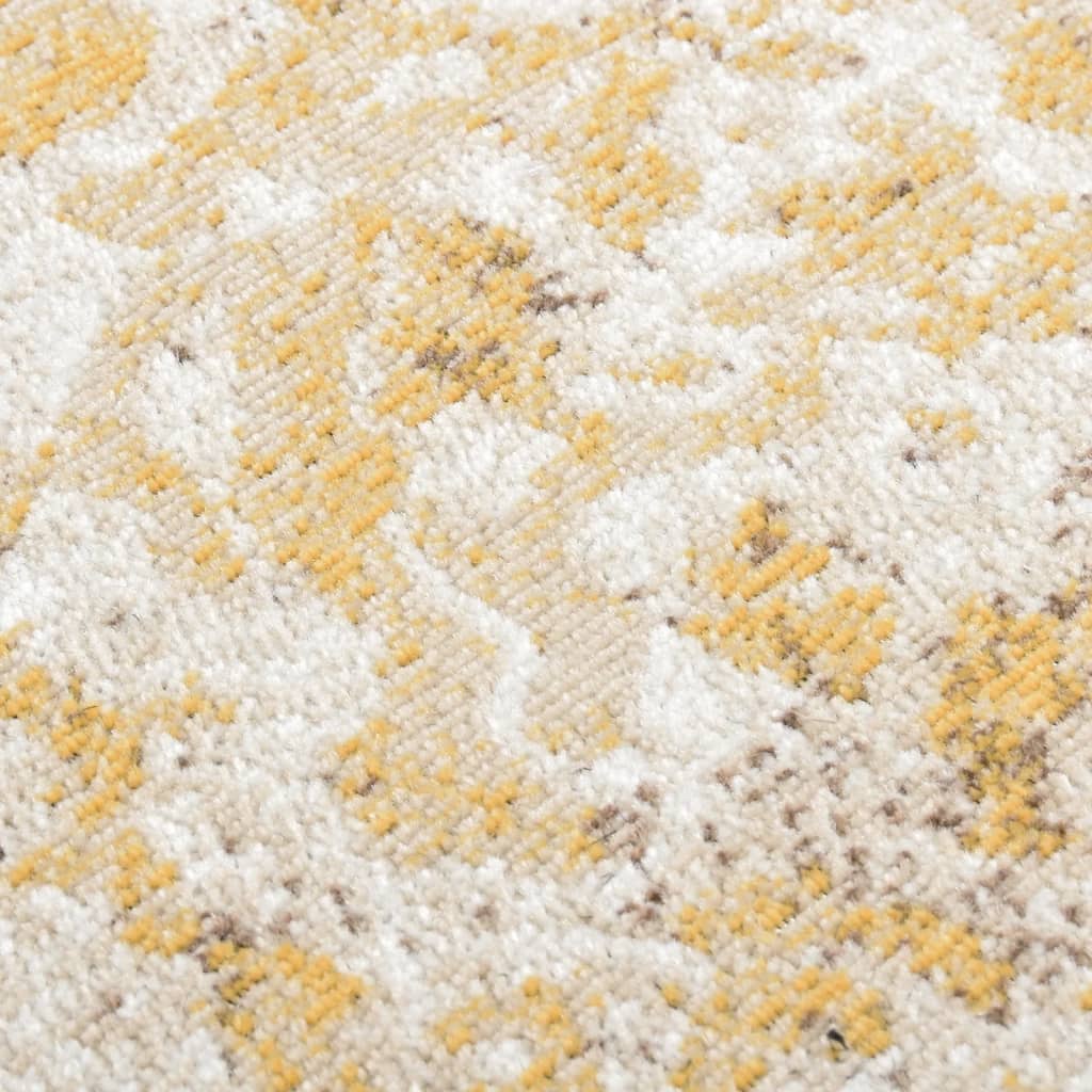 Tapis d'extérieur tissé plat 115x170 cm jaune