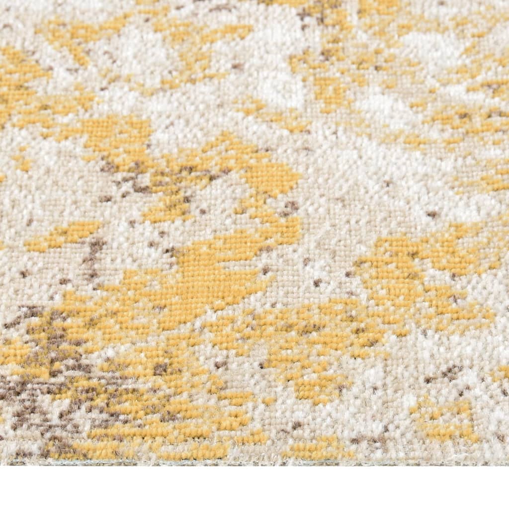 Tapis d'extérieur tissé plat 115x170 cm jaune