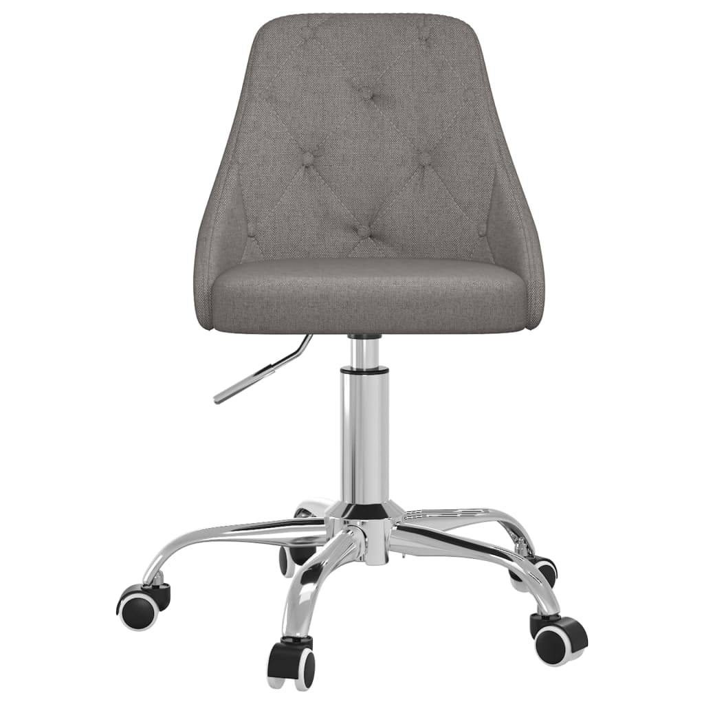 Bürostuhl Drehbar Dunkelgrau Stoff