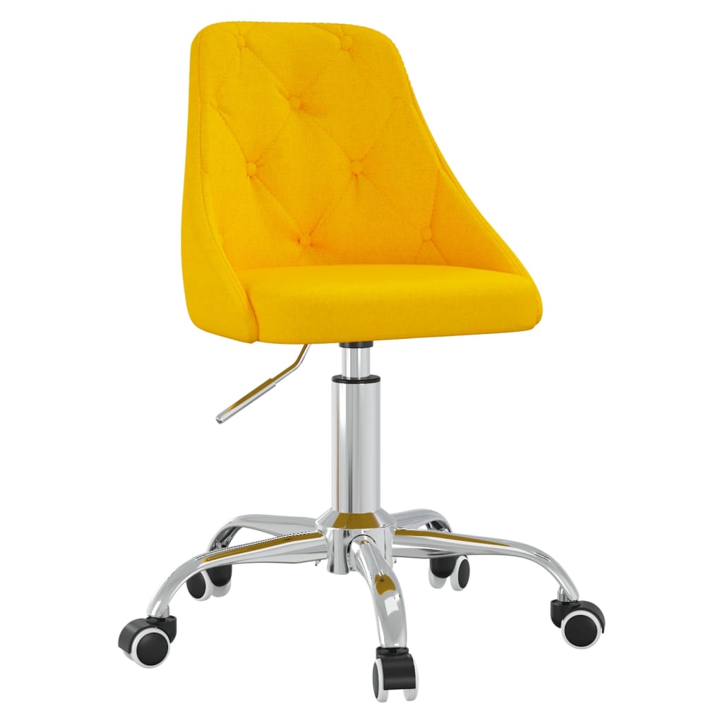 Bürostuhl Drehbar Senfgelb Stoff