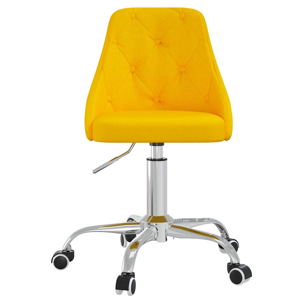 Bürostuhl Drehbar Senfgelb Stoff