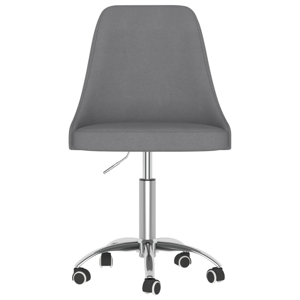 Bürostuhl Drehbar Dunkelgrau Stoff
