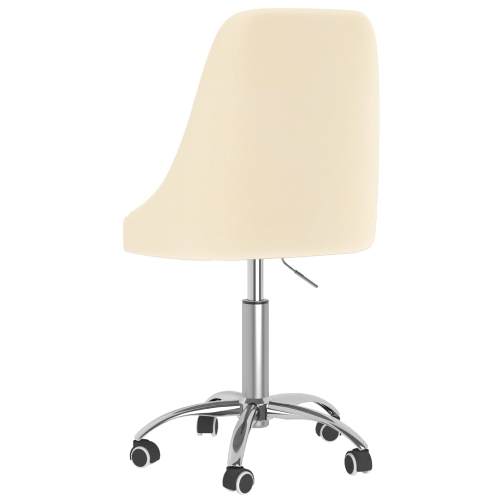 Bürostuhl Drehbar Creme Stoff