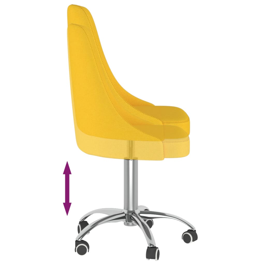 Bürostuhl Drehbar Senfgelb Stoff