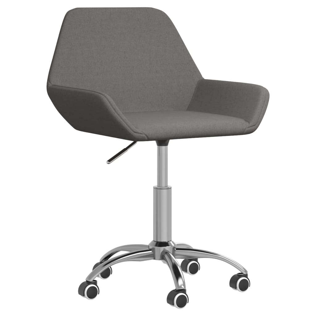Bürostuhl Drehbar Dunkelgrau Stoff
