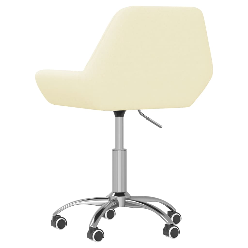 Bürostuhl Drehbar Creme Stoff