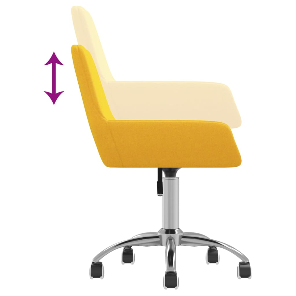 Bürostuhl Drehbar Senfgelb Stoff