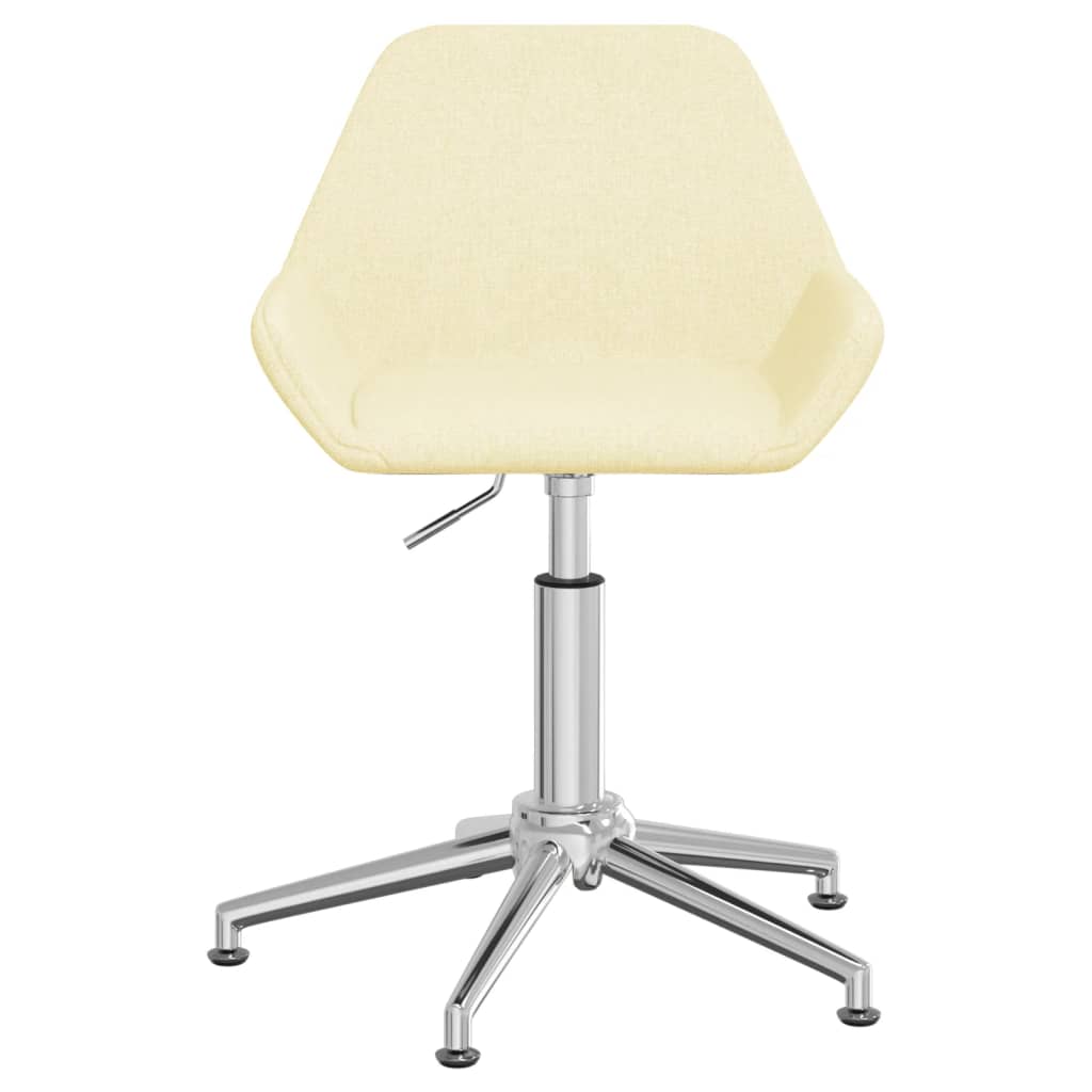 Bürostuhl Drehbar Creme Stoff