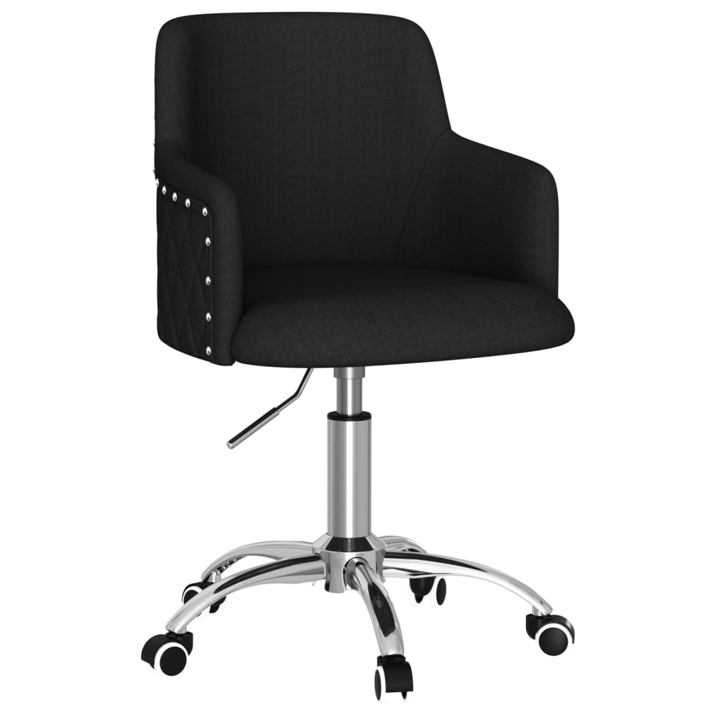 Bürostuhl Drehbar Schwarz Stoff