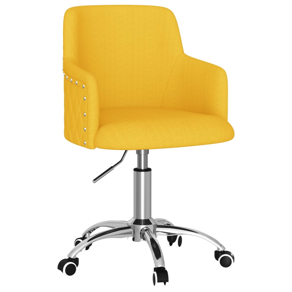 Bürostuhl Drehbar Senfgelb Stoff