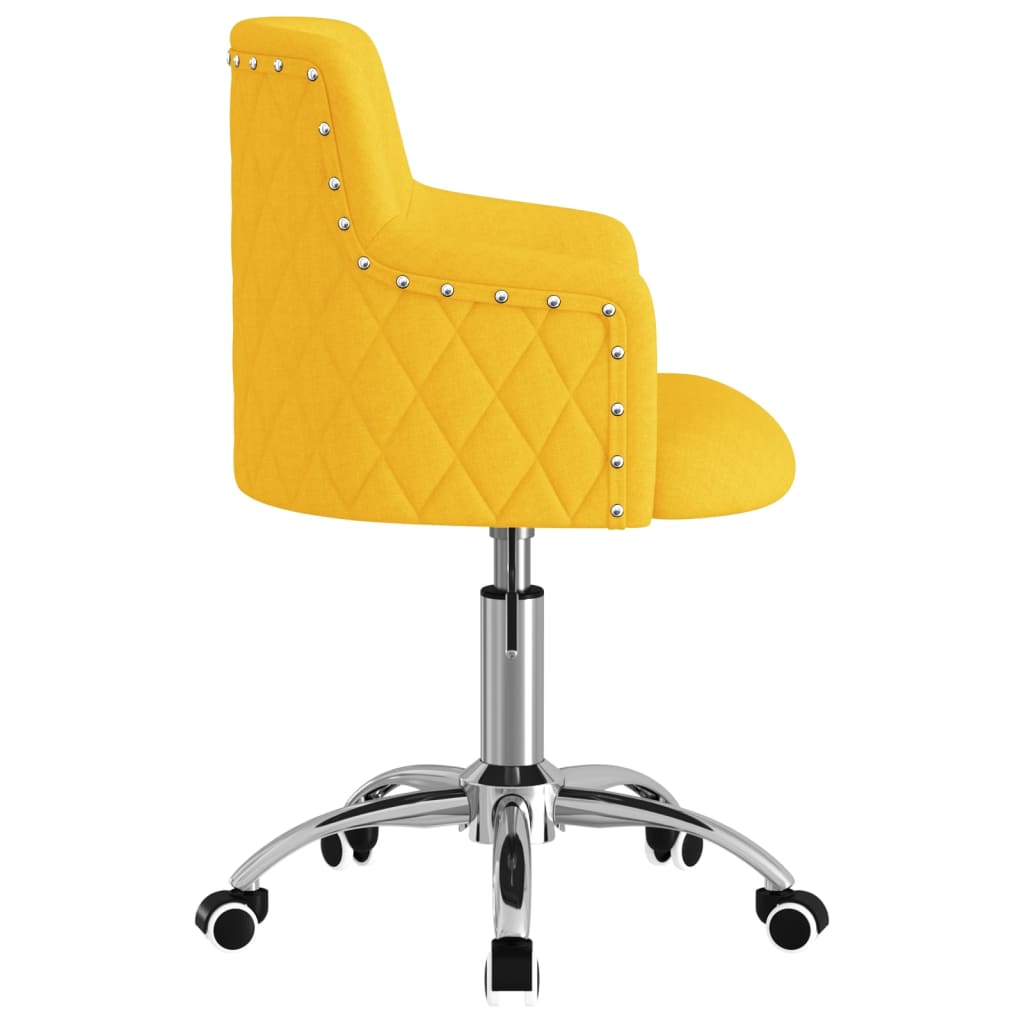 Bürostuhl Drehbar Senfgelb Stoff