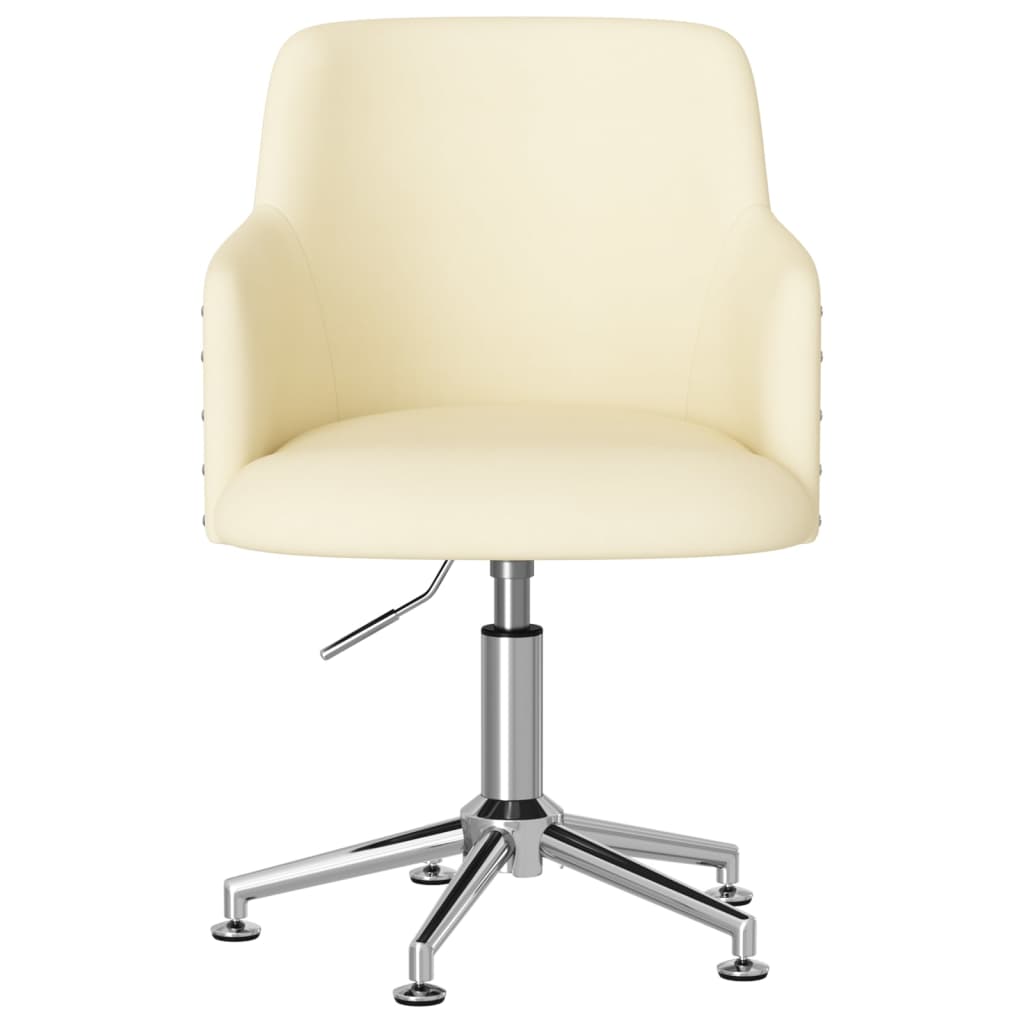 Bürostuhl Drehbar Creme Stoff