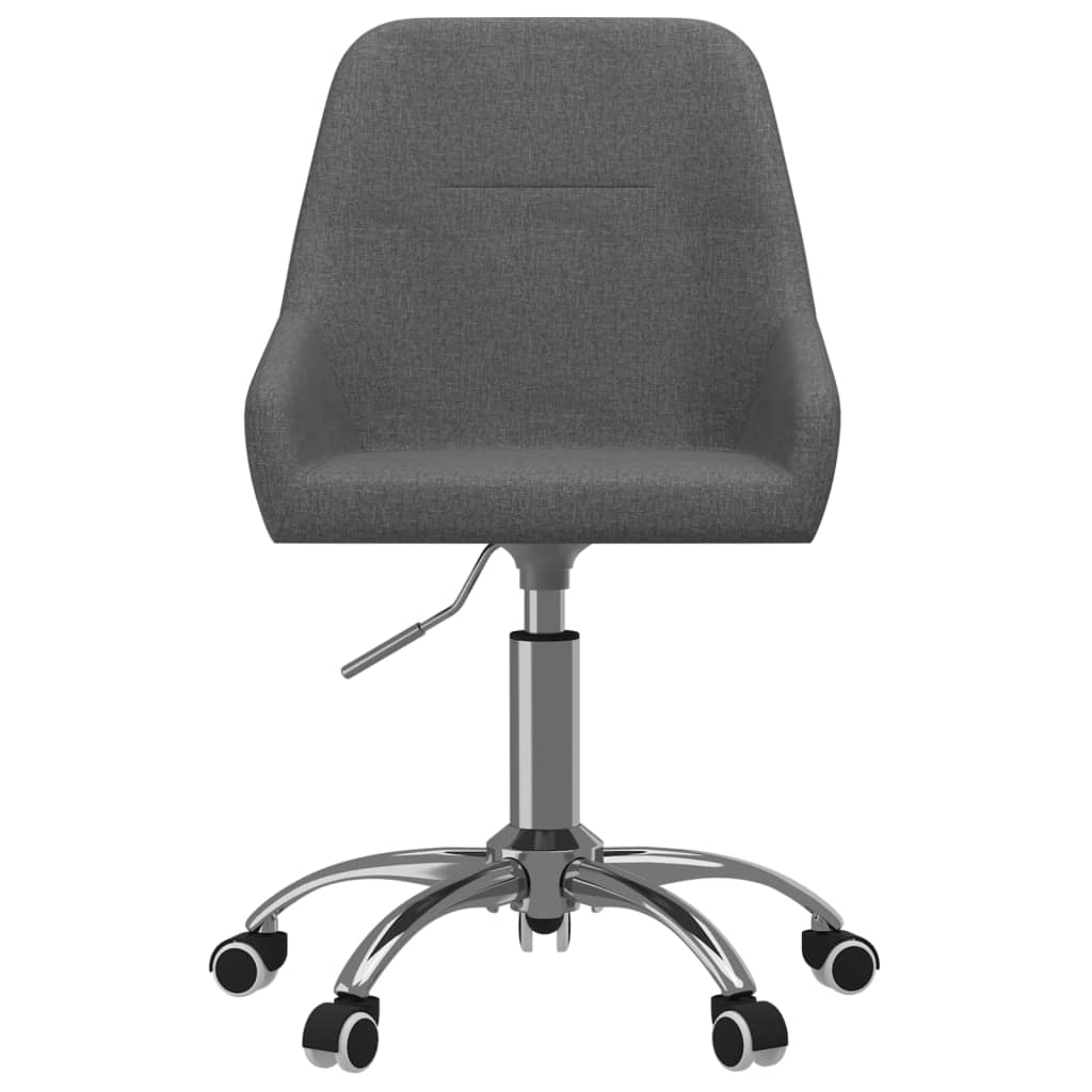 Bürostuhl Drehbar Dunkelgrau Stoff
