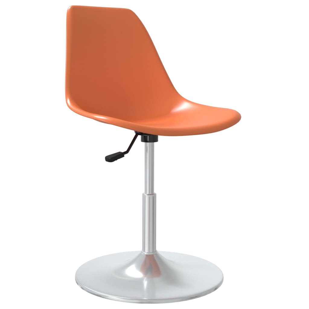 Esszimmerstühle 4 Stk. Drehbar Orange PP