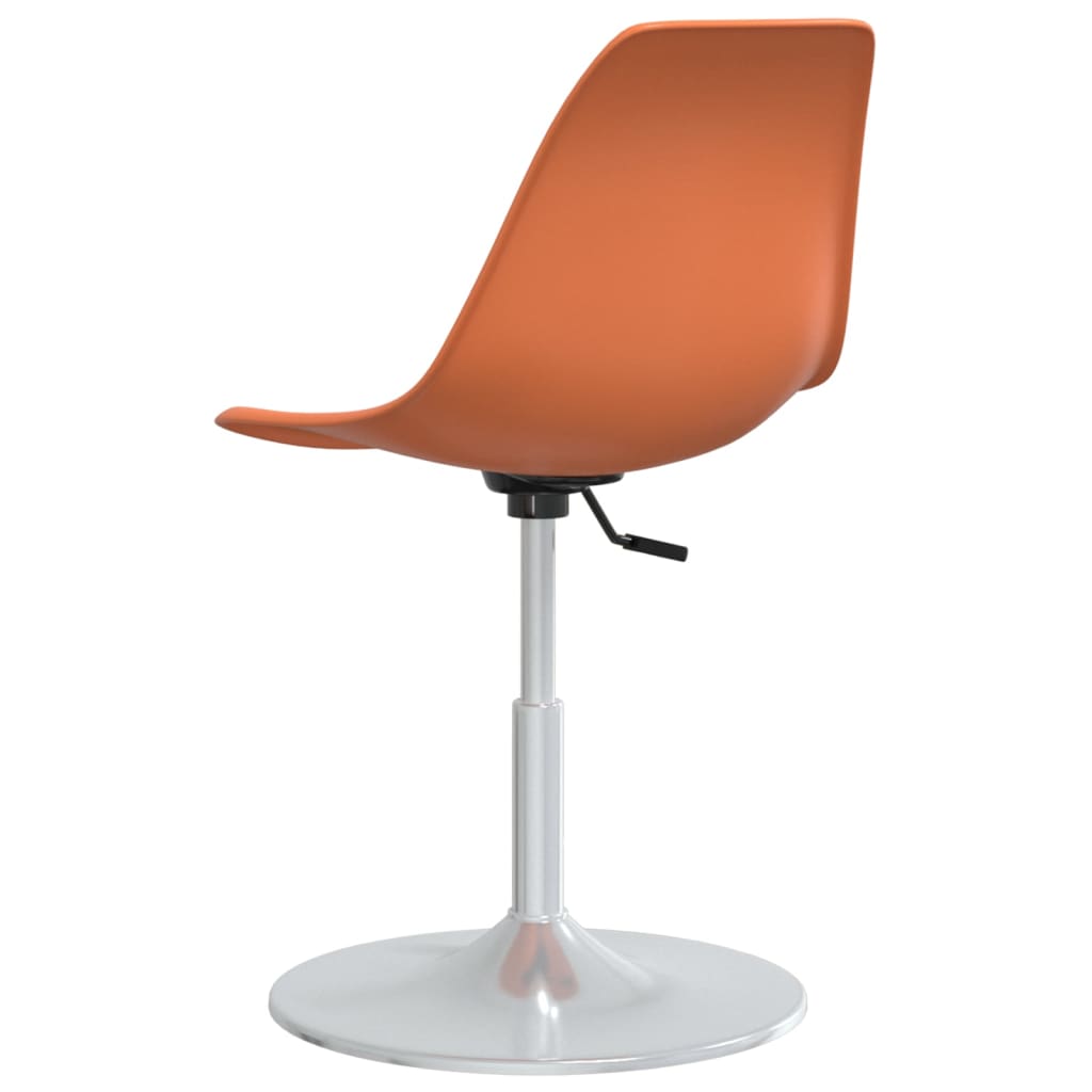 Esszimmerstühle 4 Stk. Drehbar Orange PP