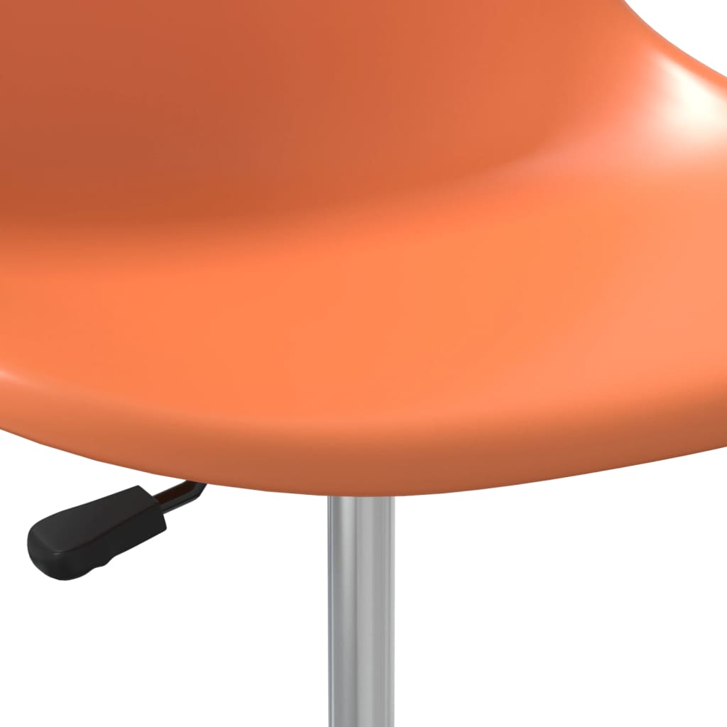 Esszimmerstühle 4 Stk. Drehbar Orange PP