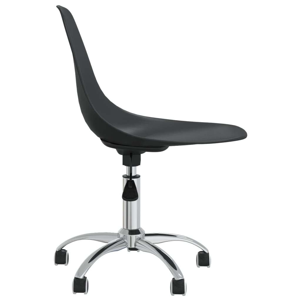 Dining chairs 2 pcs. Swivel light grey PP