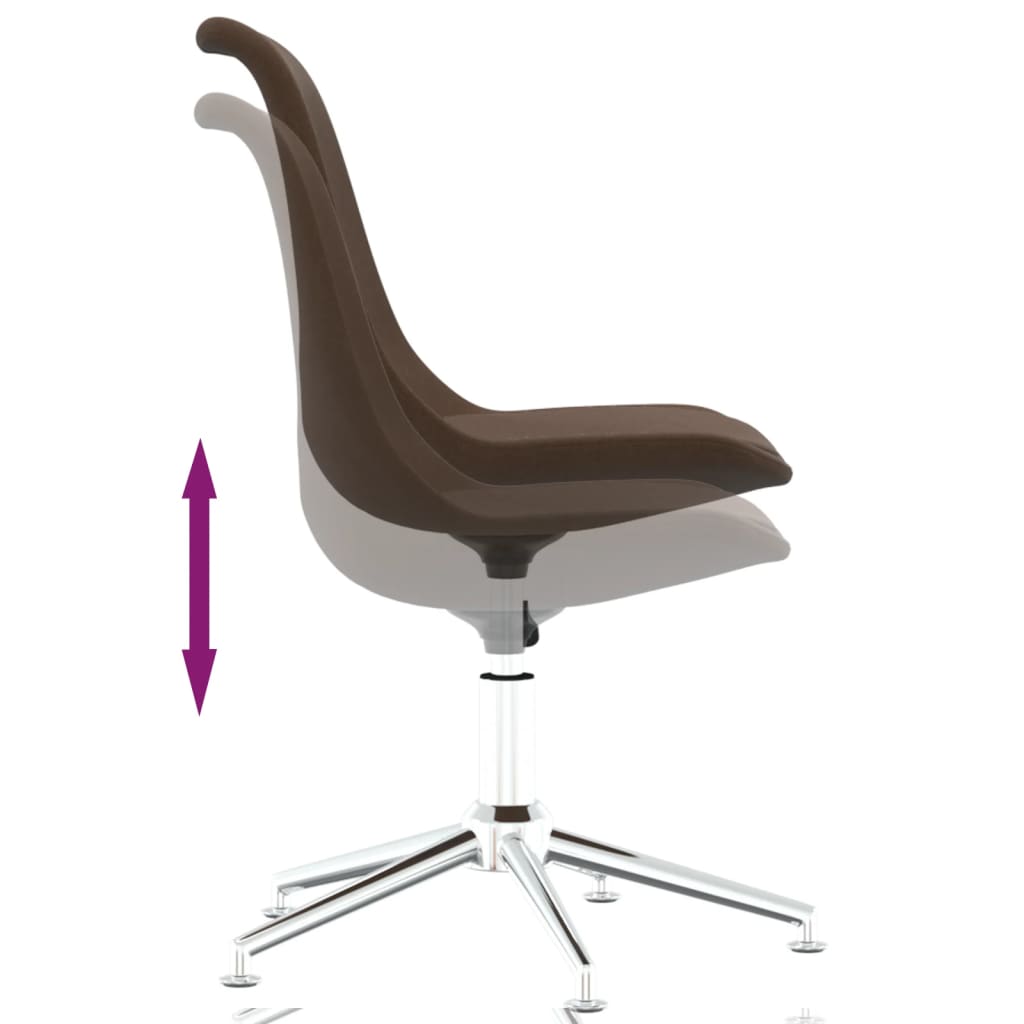 Bürostuhl Drehbar Braun Stoff