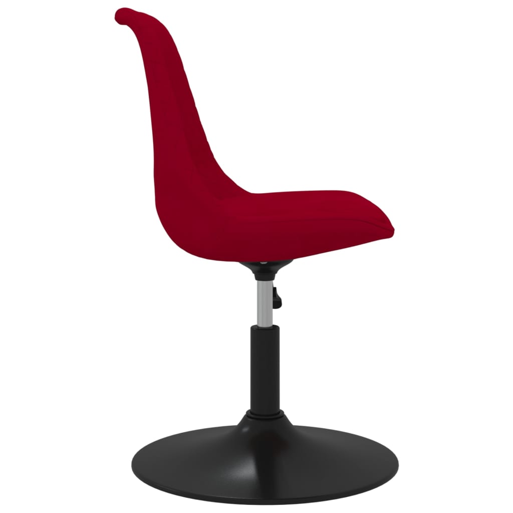 Esszimmerstühle 4 Stk. Drehbar Rot Samt