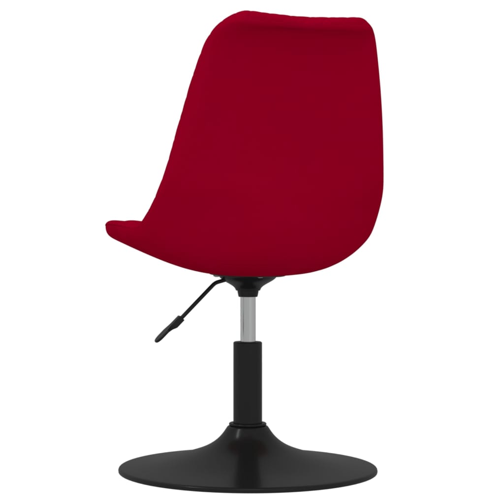 Esszimmerstühle 4 Stk. Drehbar Rot Samt