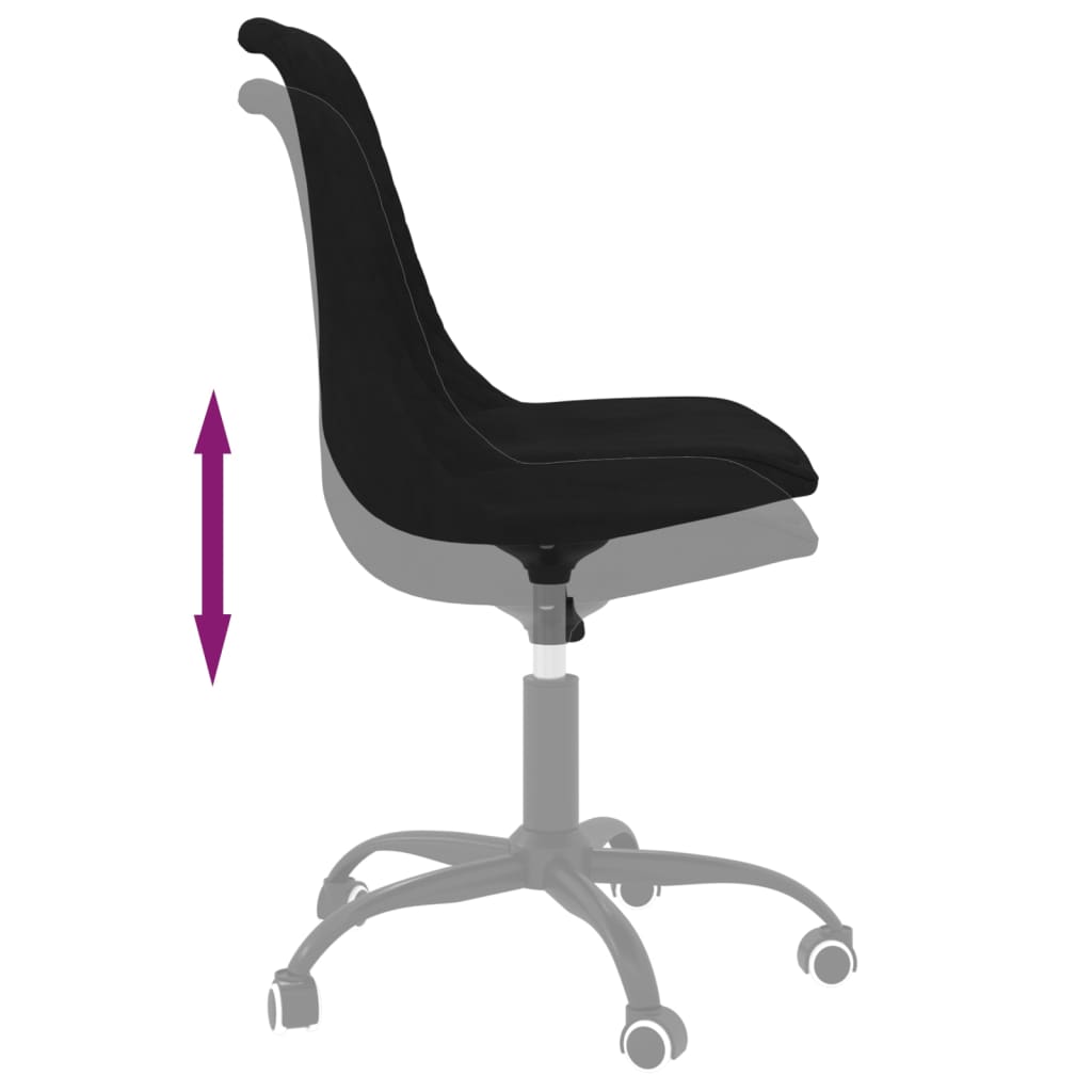 Bürostuhl Drehbar Schwarz Stoff