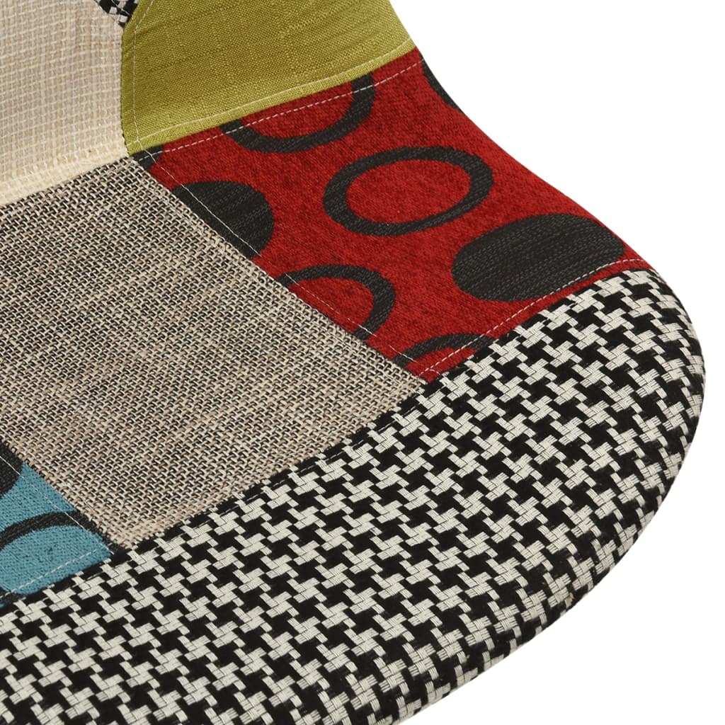 Esszimmerstühle 4 Stk. Drehbar Patchwork Stoff