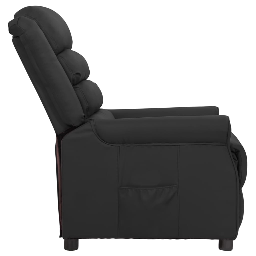Relaxsessel Schwarz Kunstleder