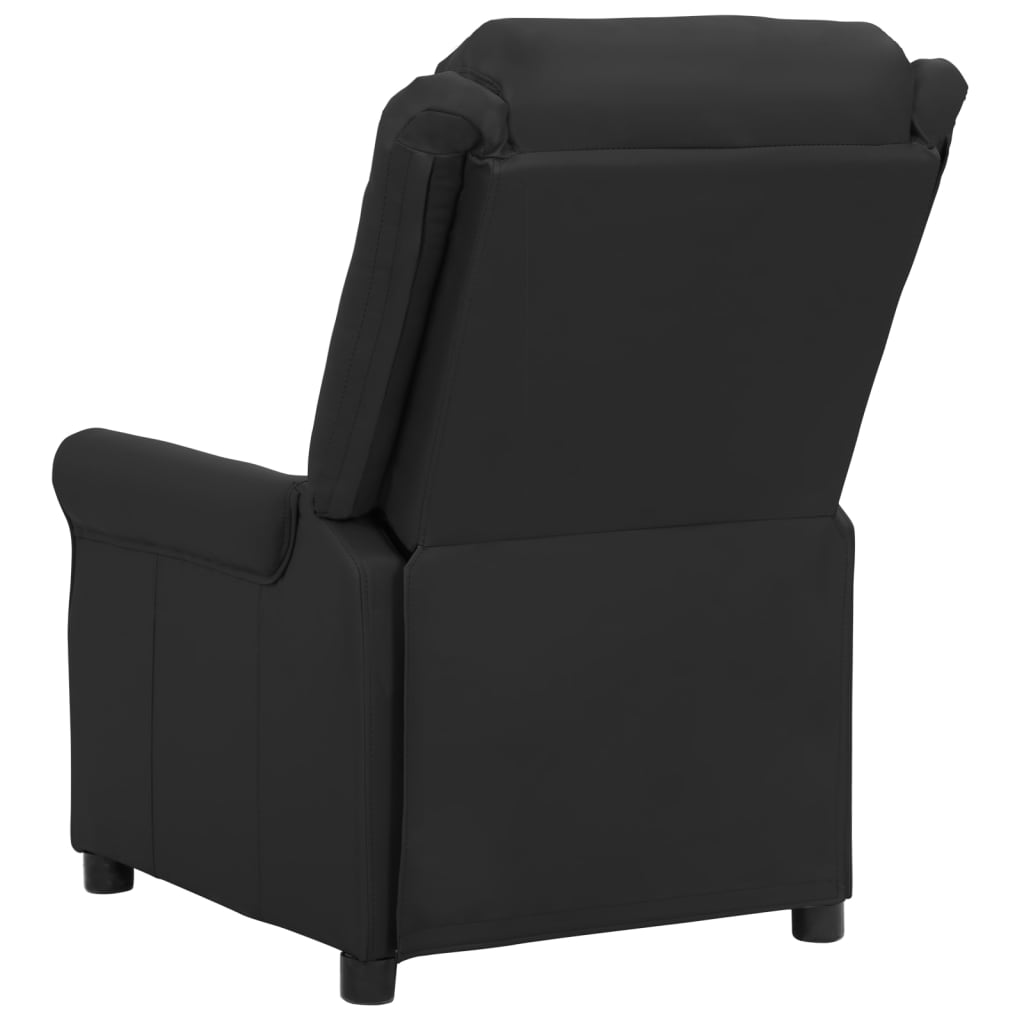 Relaxsessel Schwarz Kunstleder