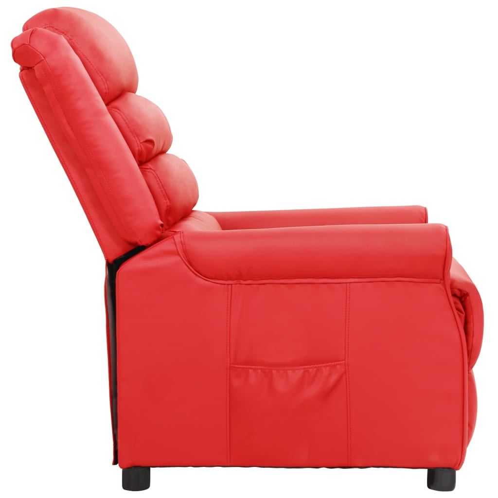 Relaxsessel Rot Kunstleder