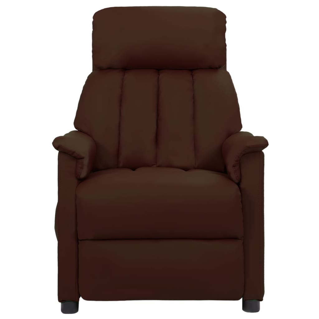 Relaxsessel Braun Kunstleder
