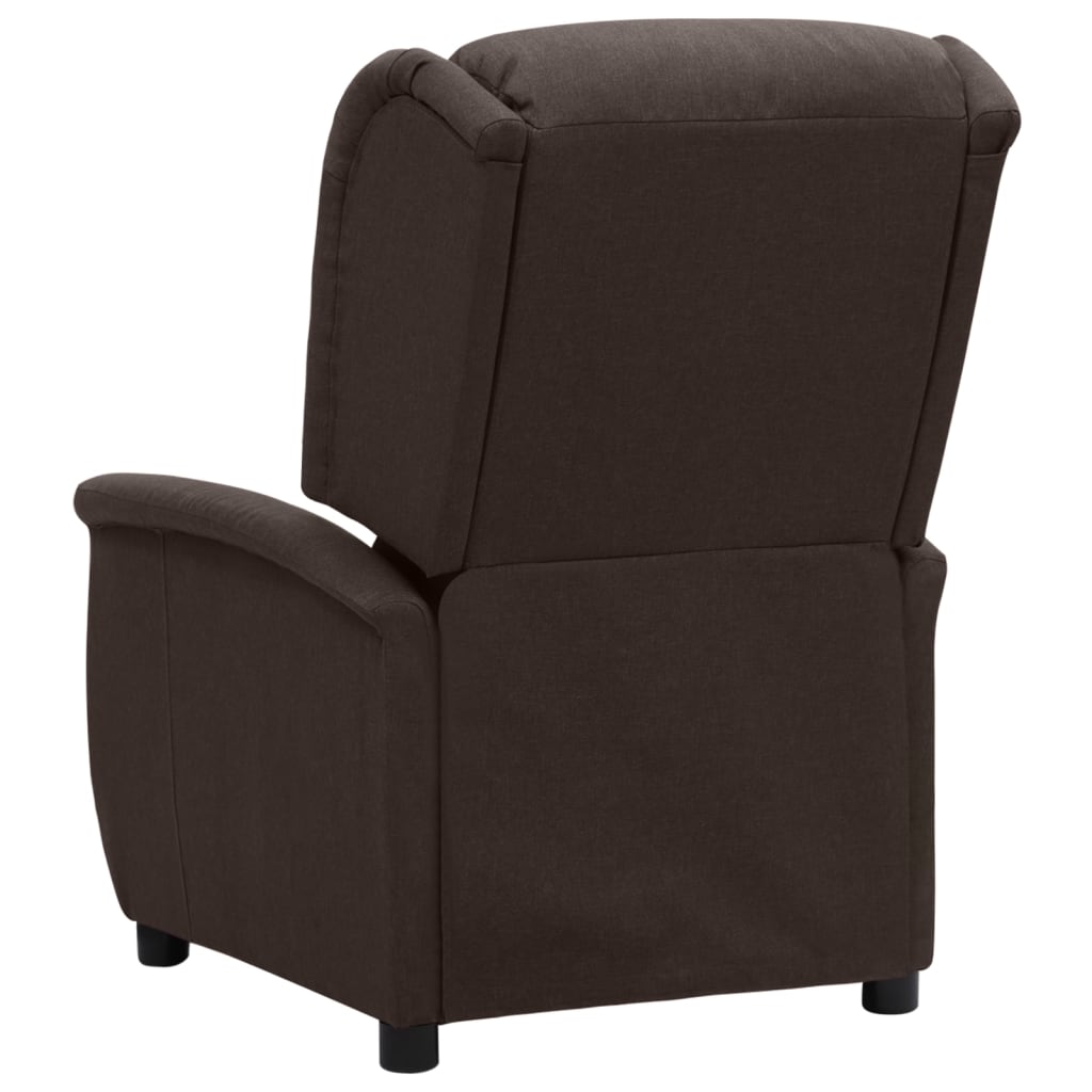 Relaxsessel Dunkelbraun Stoff