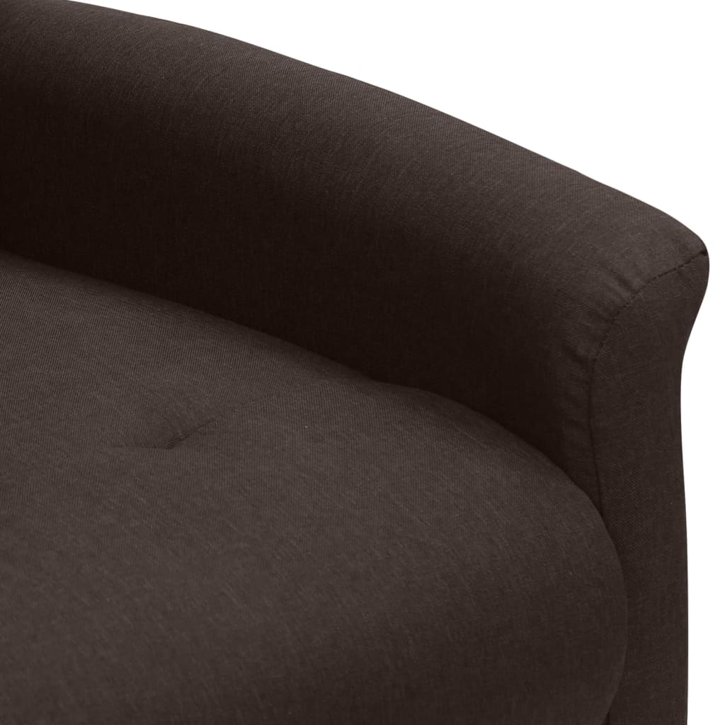 Relaxsessel Dunkelbraun Stoff