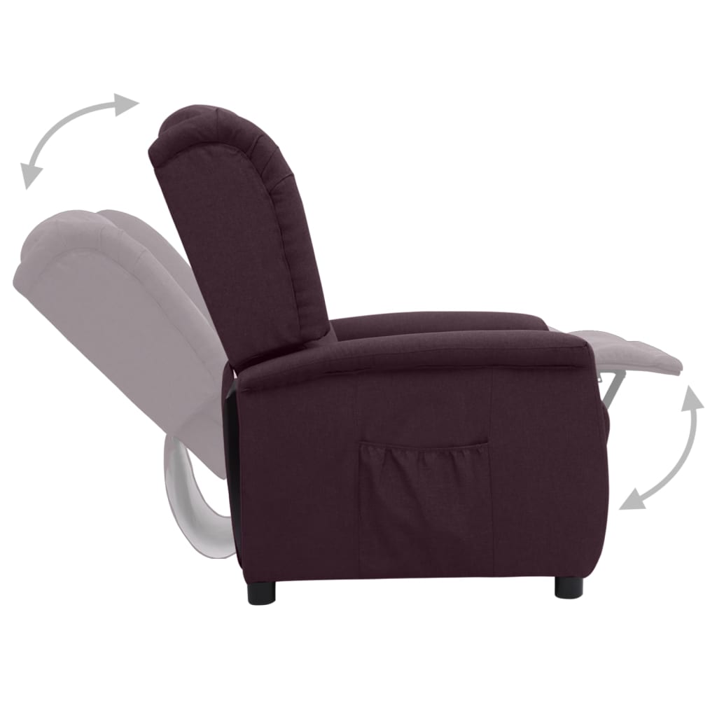 Relaxsessel Lila Stoff