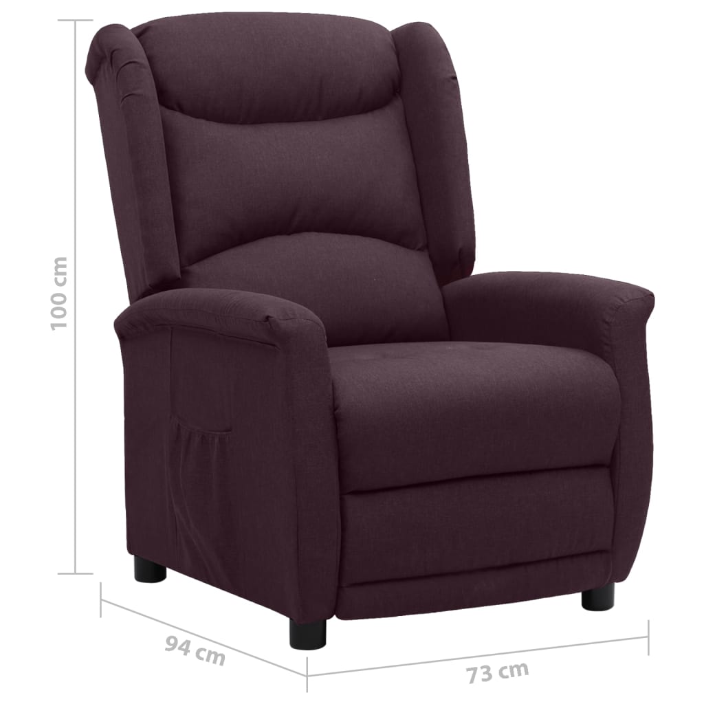 Relaxsessel Lila Stoff