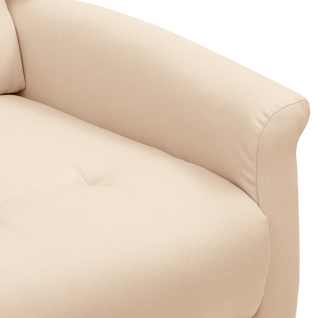 Relaxsessel Creme Stoff