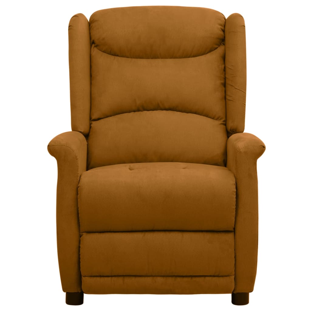Relaxsessel Braun Mikrofasergewebe