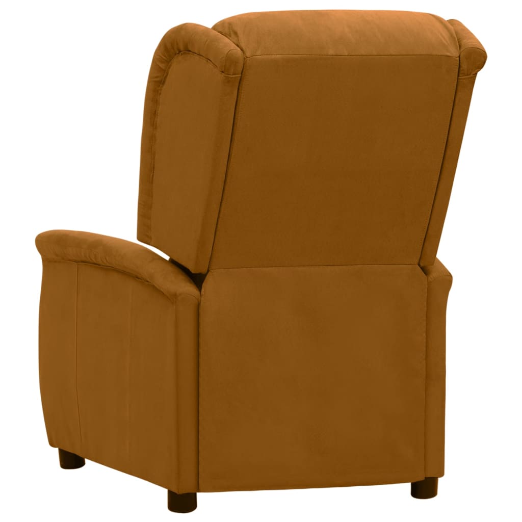 Relaxsessel Braun Mikrofasergewebe