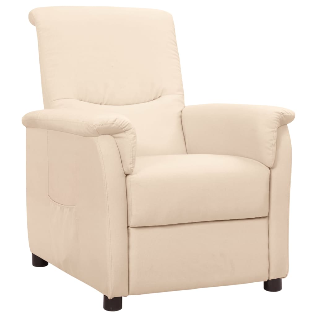 Relaxsessel Creme Stoff