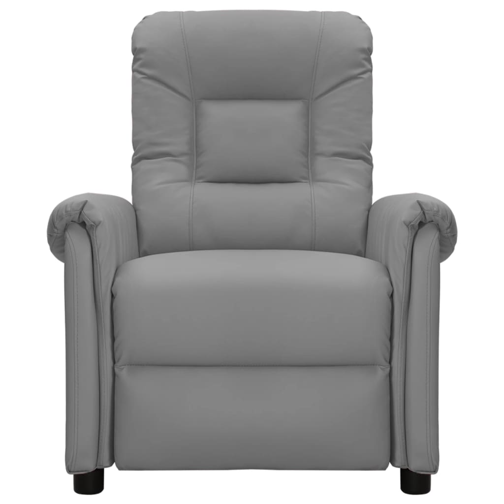 Relaxsessel Grau Kunstleder