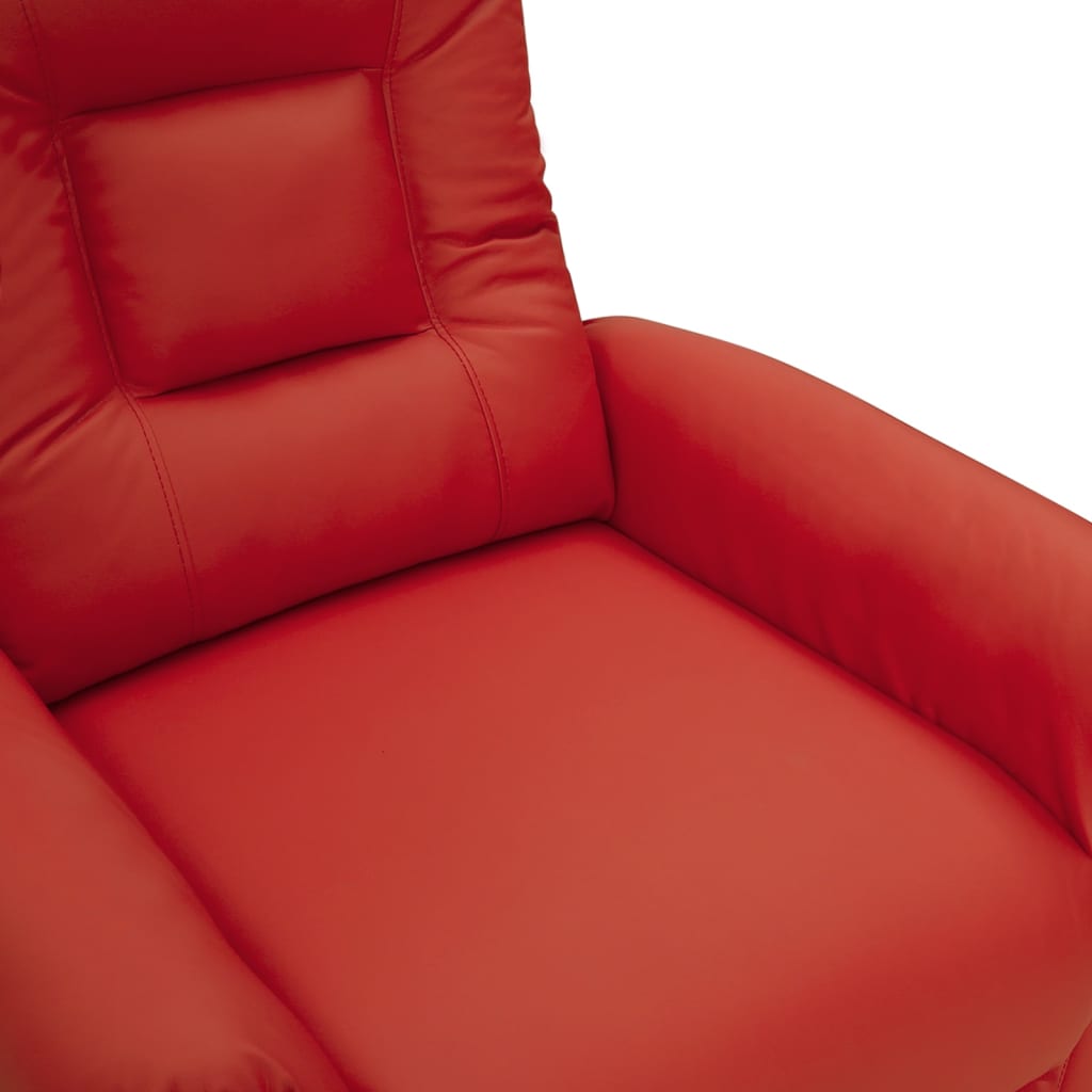 Relaxsessel Weinrot Kunstleder