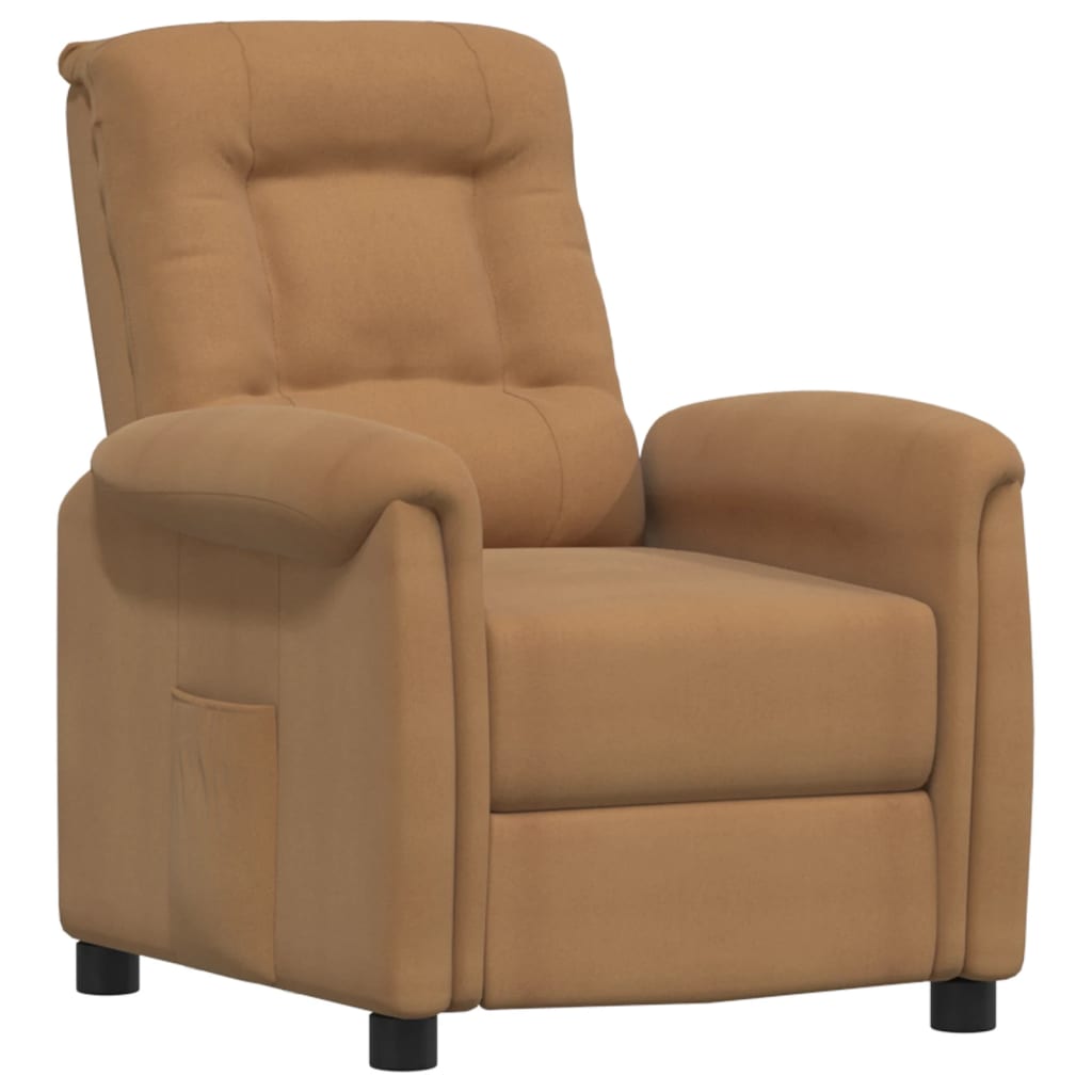 Relaxsessel Taupe Mikrofasergewebe