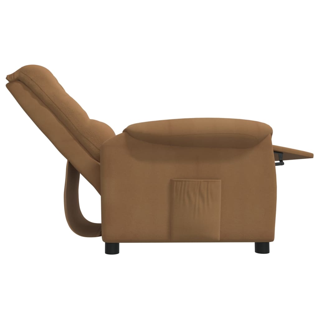 Relaxsessel Taupe Mikrofasergewebe