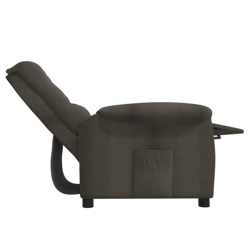 Relaxsessel Dunkelgrau Mikrofasergewebe
