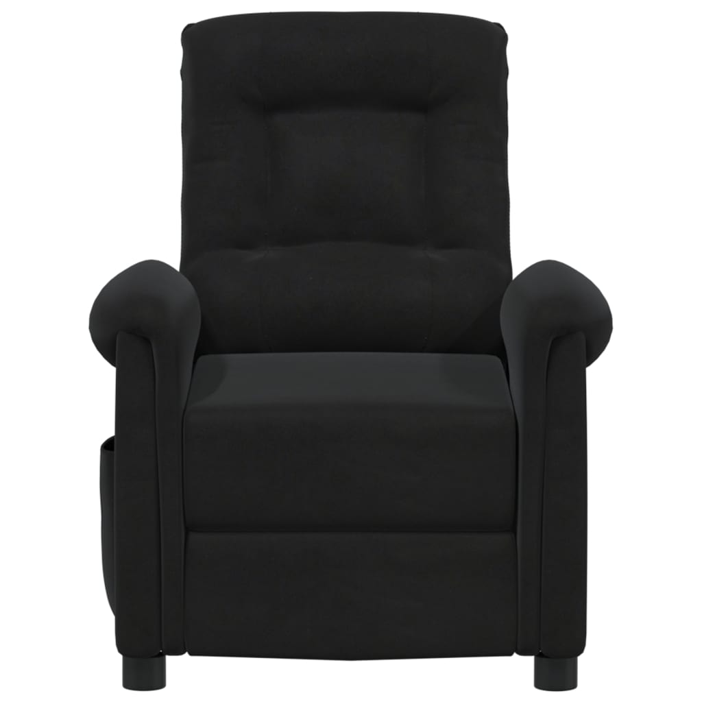 Relaxsessel Schwarz Mikrofasergewebe