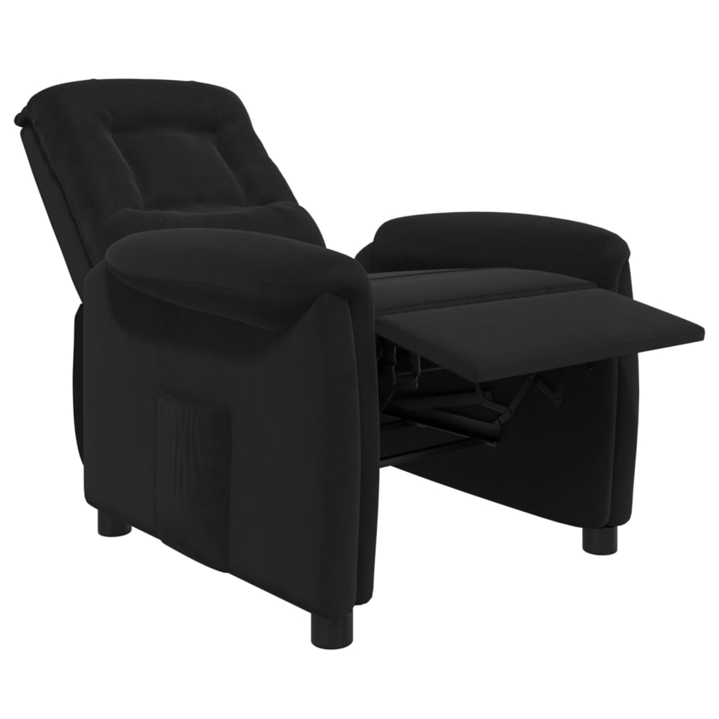 Relaxsessel Schwarz Mikrofasergewebe