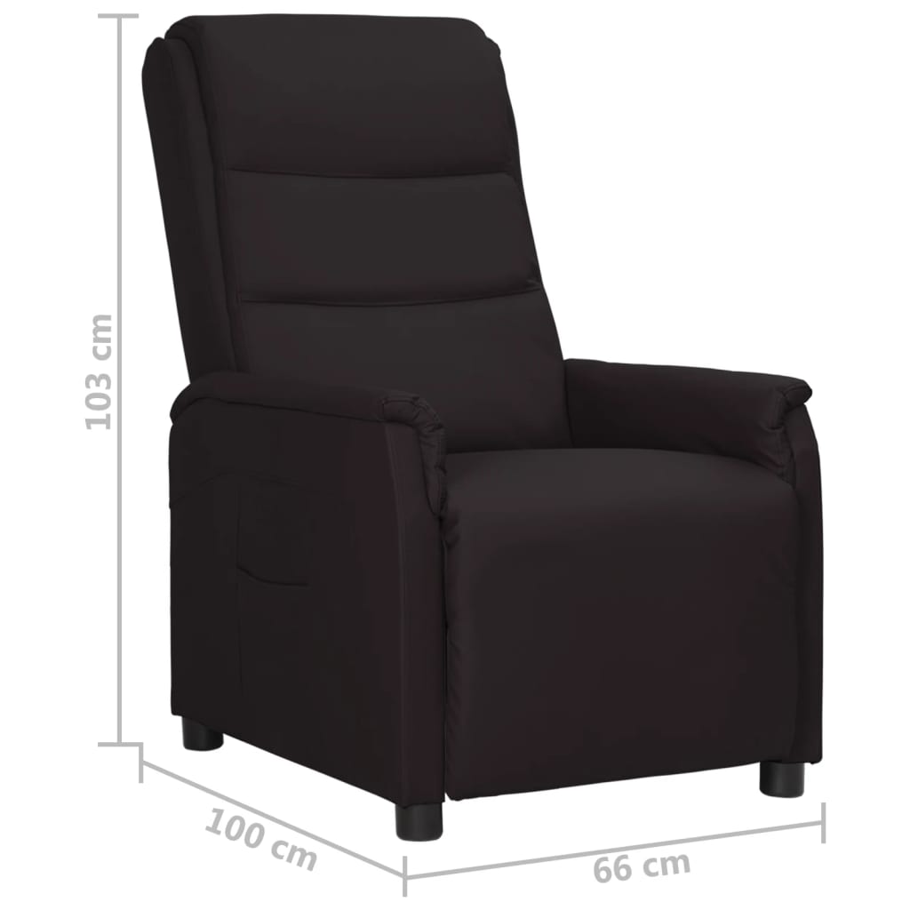 Relaxsessel Schwarz Kunstleder