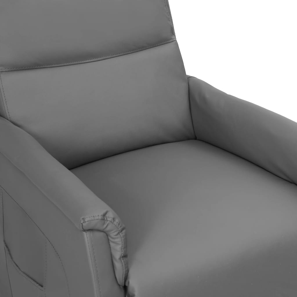 Relaxsessel Grau Kunstleder