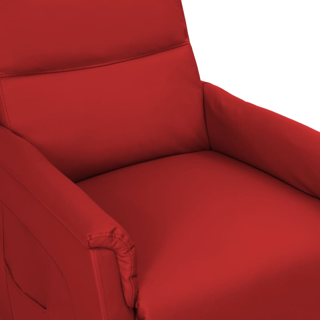 Relaxsessel Weinrot Kunstleder
