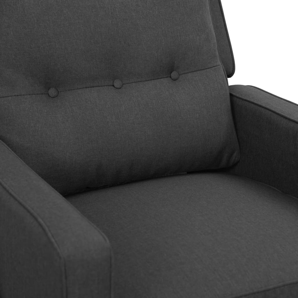 Relaxsessel Dunkelgrau Stoff